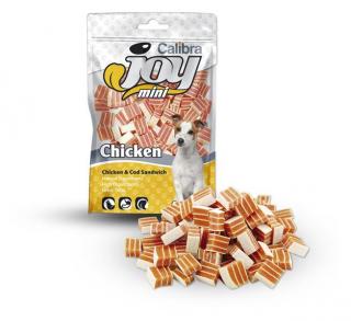 Pamlsok CALIBRA Joy DOG Mini Chicken&Cod Sandwich 70 g
