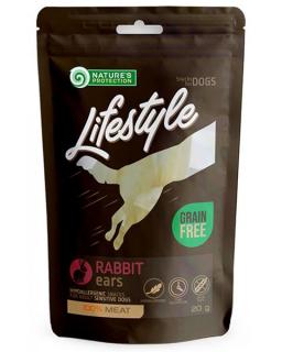 Pamlsok Natures P Lifestyle dog dried rabbit ears with rabbit 12x75 g