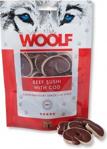 Pamlsok Woolf Dog Beef Sushi & Codfish 100 g