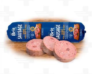 Saláma BRIT dog Beef & Fish-Sport Formula