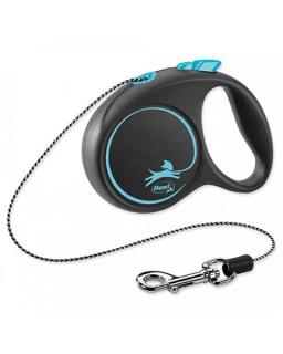 Vodítko Flexi Black Design lanko M 5 m modré (do 20 kg)