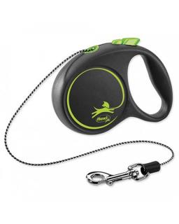 Vodítko Flexi Black Design lanko XS 3 m zelené (do 8 kg)