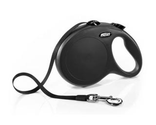 Vodítko Flexi Classic NEW páska L 8 m čierne 50 kg