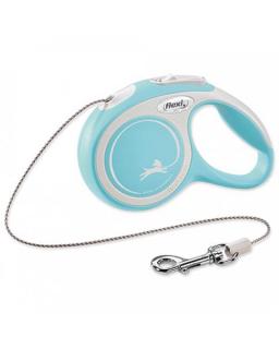 Vodítko Flexi New Comfort lanko S 5 m svetlomodré (do 12 kg)