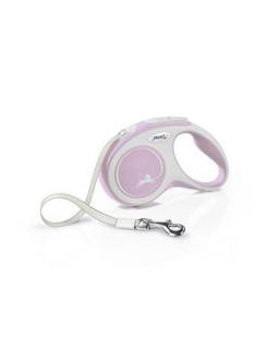 Vodítko Flexi New Comfort páska XS 3 m svetloružové (do 12 kg)
