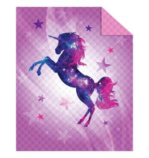DETEXPOL Prehoz na posteľ Jednorožec star  Polyester, 170/210 cm