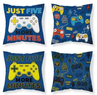 DETEXPOL Svietiace obliečka na vankúšik Play Game Bavlna, 40/40 cm