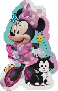 EUROSWAN Tvarovaná Micro osuška Minnie hearts  Polyester, 80/120 cm