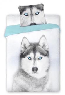 FARO Obliečky Husky bavlna 140/200, 70/90 cm