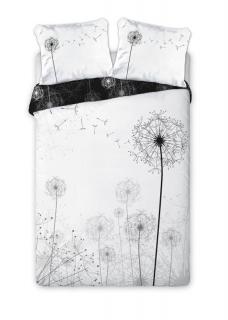 FARO Obliečky Púpava čiernobiele  Bavlna, 140/200, 70/90 cm