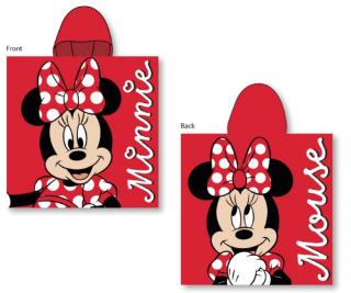 FARO Plážové pončo Minnie red  Bavlna Froté, 55/55 cm