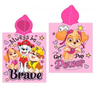 FARO Plážové pončo Paw Patrol brave  Bavlna Froté, 55/55 cm