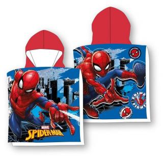 FARO Plážové pončo Spiderman city  Bavlna Froté, 55/55 cm