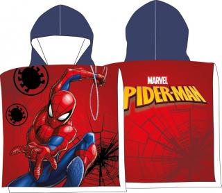 FARO Plážové pončo Spiderman red  Bavlna Froté, 55/55 cm