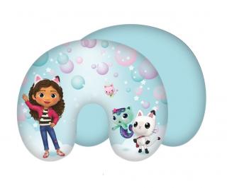 JERRY FABRICS Cestovný vankúšik Gábinin kúzelný domček Bubbles Polyester, 43/35 cm