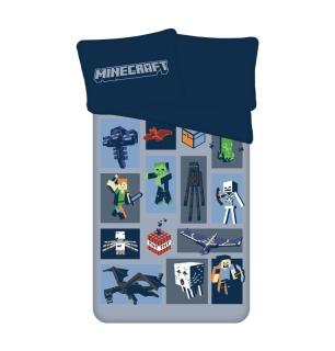 JERRY FABRICS MICRO Obliečky Minecraft Emblematic Polyester - mikrovlákno, 140/200, 70/90 cm