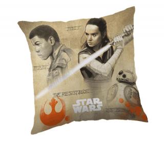 JERRY FABRICS Obliečka na vankúšik Star Wars 8 Finn a Rey Polyester 40/40 cm