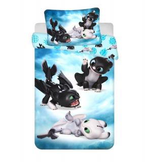 JERRY FABRICS Obliečky do postieľky Ako vycvičiť draka Babies Bavlna, 100/135, 40/60 cm