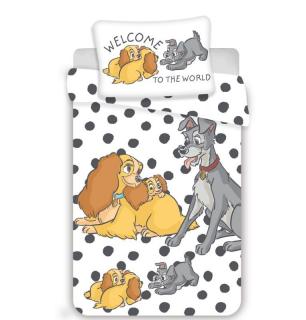 JERRY FABRICS Obliečky do postieľky Lady a Tramp baby  Bavlna, 100/135, 40/60 cm