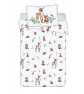 JERRY FABRICS Obliečky do postieľky Lesné zvieratká Bavlna, 100/135, 40/60 cm