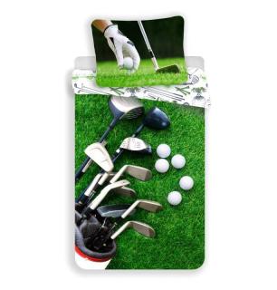JERRY FABRICS Obliečky Golf Bavlna, 140/200, 70/90 cm