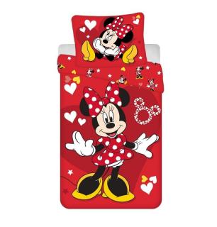 JERRY FABRICS Obliečky Minnie Red heart Bavlna, 140/200, 70/90 cm