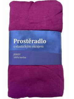 JERRY FABRICS Plachta Jersey Fialová orchidea  Bavlna, 90/200 cm