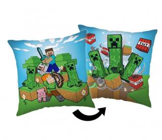 JERRY FABRICS Vankúšik Minecraft Creeper rush  Polyester, 40/40 cm