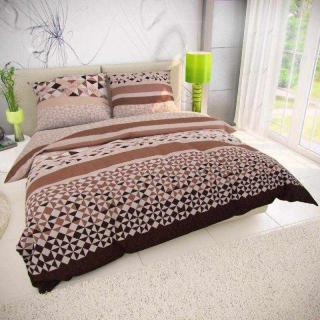 Kvalitex Krepové Obliečky RHOMBIC béžový Krep, 140/200, 70/90 cm