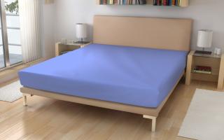 Polášek Jersey plachta Nebesky modrá  Bavlna 150g/m2, 140/200 cm