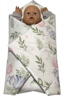 SDS Rýchlozavinovačka pre bábiky Hrošíky baby Bavlna, 60x60 cm