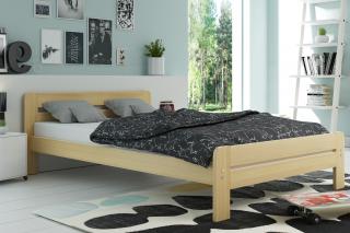 Široká posteľ DALLASO 140x200cm BOROVICA (V cene matrac 140x200x8cm )