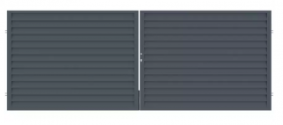 Funkčná príjazdová dvojkrídlová brána pre lepší priechod (4000x1500, 1650, 1800) výška: šírka 4000mm x výška 1500mm
