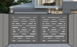 Pevná brána pre zabezpečenie plotu s odolnosťou voči poškodeniu (3500x1500, 1650, 1800) výška: šírka 3500mm x výška 1650mm