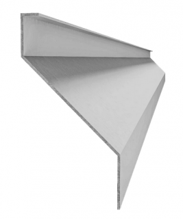pozinkovaná oceľová lamela v tvare  Z  23x40x20x1,5mm s vystuženou hranou dĺžka: 3m