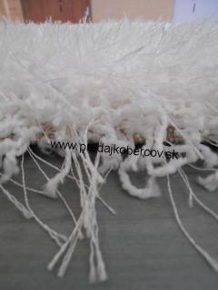 2 ks (40 x 70 cm) Shaggy extra ( 2 KS BIELE)
