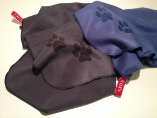 iLUX's uteráky pre psa z mikrovlákna 100 x 50 cm, modrý a sivý, 2ks