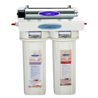 Crystal Quest® CQ-US100L(UV) - poddrezový filtračný systém (8 stupňový filtračný systém s UV lampou (dodávaný s trojcestnou batériou))