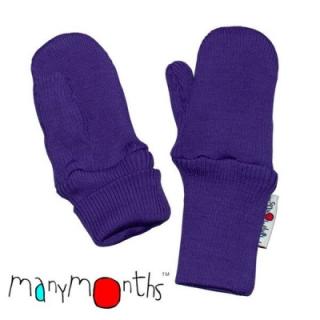 Detské rukavice z merinovlny ManyMonths Farba: Purple peace, Veľkosť: 3- 4,5/ 5 rokov