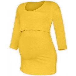 KATEŘINA- tričko pre diskrétne a pohodlné kojenie, 3/4 rukáv Farba: Žlto-oranžová, Veľkosť: M/L