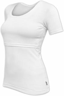 KATEŘINA- tričko pre diskrétne a pohodlné kojenie, krátky rukáv Farba: Biela, Veľkosť: M/L