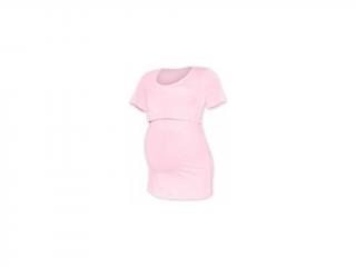 KATEŘINA- tričko pre diskrétne a pohodlné kojenie, krátky rukáv Farba: Svetlá ružová, Veľkosť: M/L
