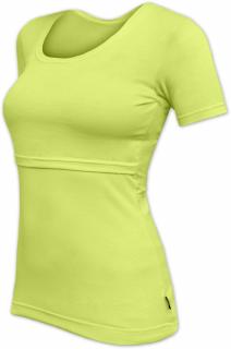 KATEŘINA- tričko pre diskrétne a pohodlné kojenie, krátky rukáv Farba: svetlo zelená, Veľkosť: M/L