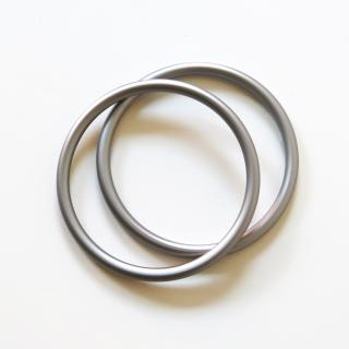 Ring Sling krúžky Farba: Strieborná, Veľkosť: M (75 mm)