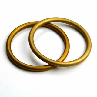 Ring Sling krúžky Farba: Zlatá, Veľkosť: M (75 mm)