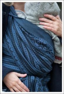 Šatka na nosenie detí Ellevill vlna/bavlna Varianta: Norwegian Nick (veľkosť dlhšia 6) 4,7m