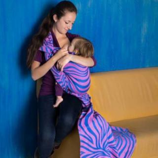 Šatka na nosenie detí Fidella Shebra Farba: Shebra pink (veľkosť 6) 4,6m