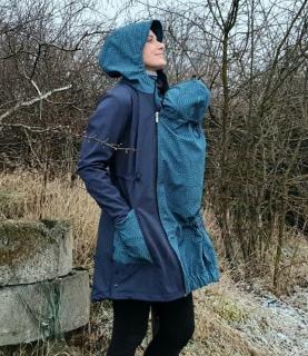 Softshellová predĺžená nosiaca bunda ALVA Farba: tmavo modrá, Veľkosť: L