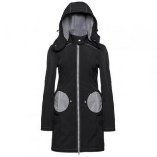 Softshellový kabát na nosenie detí Liliputi Farba: Čierno- šedý, Veľkosť: XL