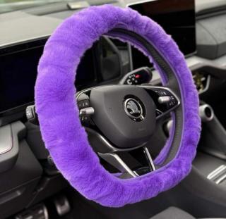 Huňatý poťah na volant Purple (poťah volantu)
